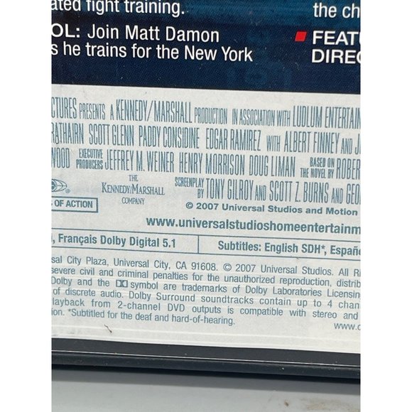 The Bourne Ultimatum DVD Widescreen PG13 2007 English 1hr 56Mins Universal READ - Picture 5 of 7